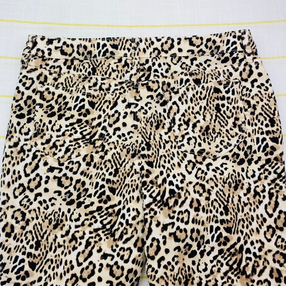 Chicos So Slimming Girlfriend Slim Leg Ankle Pants Women 10 Animal Print Classic - Picture 4 of 7
